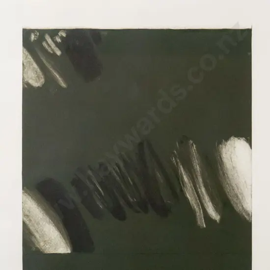 Marilynn Webb '78 - framed mixed media 'Waipori River" H-570 W-350