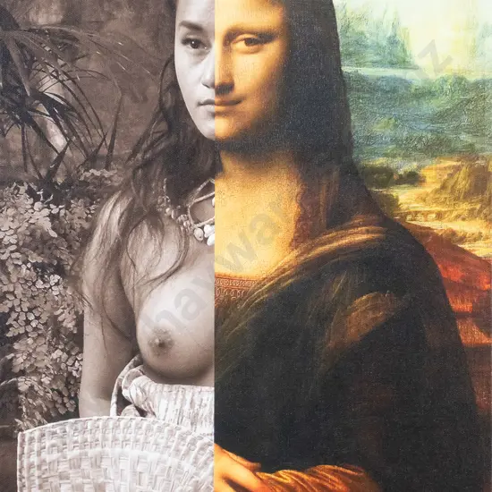 Yuki Kihara 2021 - pigment print on boxed canvas 94/125 "Mona Lisa (after da Vinci) H-510 W-340