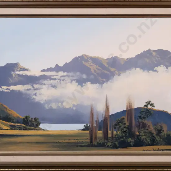 Graham Brinsley - framed oil "Wanaka" H-340 W-450