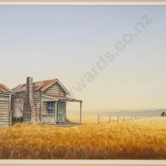 Lawrence Leitch - framed hand coloured print - landscape  H-320 W-490