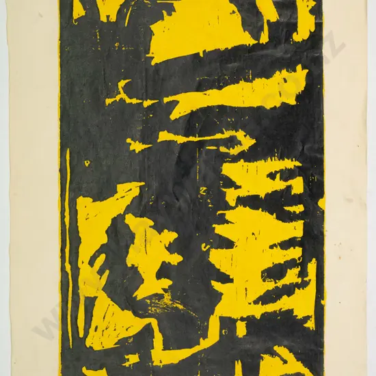 Wayne Seyb '89 - unframed woodcut "Sunrise" H-370 W-360