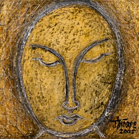 Jenny Thorpe 2005 - mixed media on board "Dark Angel" H-290 W-300