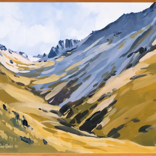 Tony Stanford Shields '03 - framed acrylic - landscape H-350 W-440