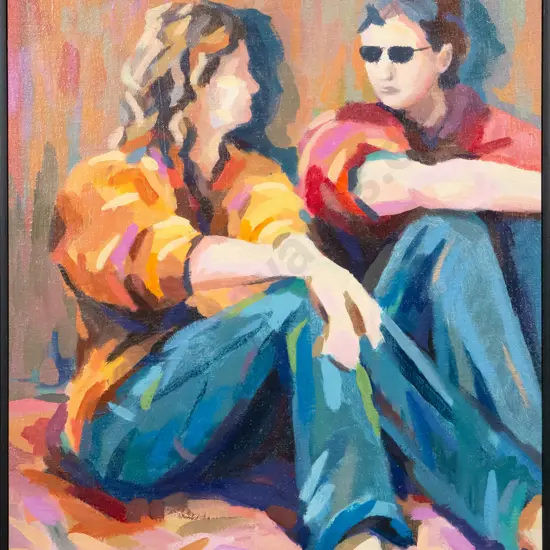 Mark Collinson - framed acrylic "Beginnings" H-400 W-330