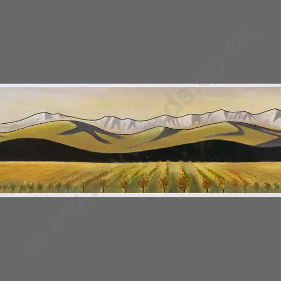 Esther Dexter 2010 - framed acrylic "Through the Vines" H-170 W-650