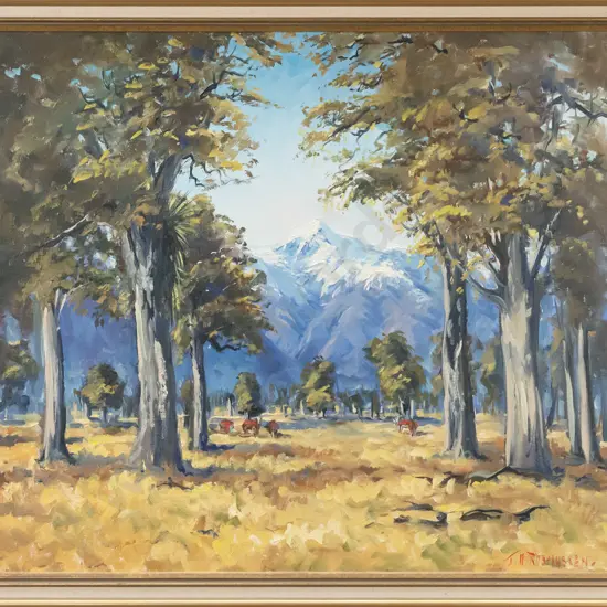 Jan Rasmussen - framed oil - West Coast H-490 W-590