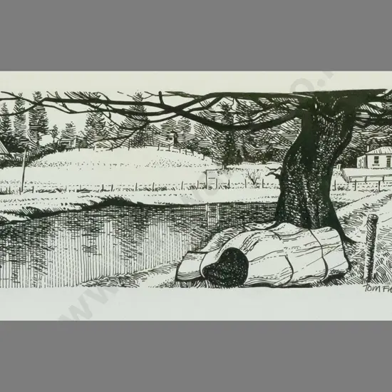 Tom Field - unframed etching - landscape H-80 W-180