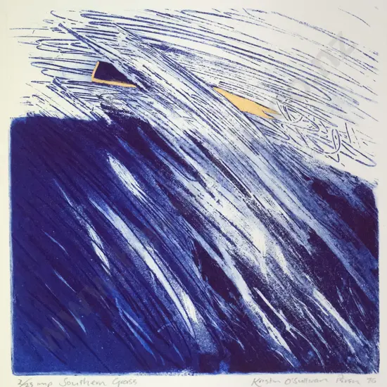 Kristin O'Sullivan Peren '95 - unframed ltd edition print 2/25 "Southern Grass" H-2470 W-240