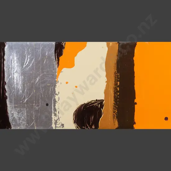 Alexia Klutyenberg '07 mixed media on board "Lennon '07" H-350 W-1000