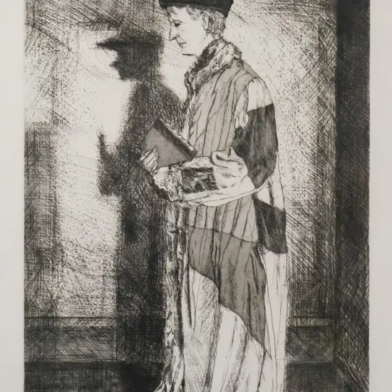 Peter Ransom '83 - framed etching 11/50 "Sour Dust" H-490 W-380