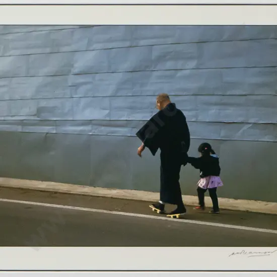 Matheson Beaumont 1994 - framed photograph  "Tin Wall, Otaru Japan" H-210 W-290