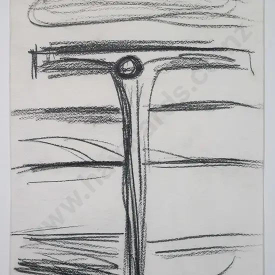 Jeffrey Harris - framed pencil - crucifixion H-320 W-220