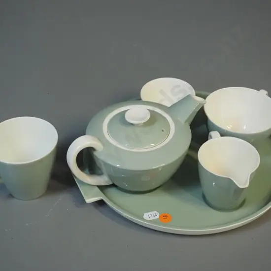 Poole breakfast set with tray, plus one extra cup