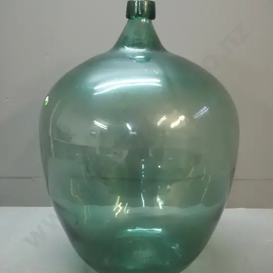 large green glass carboy / bottle - H-650 D-450