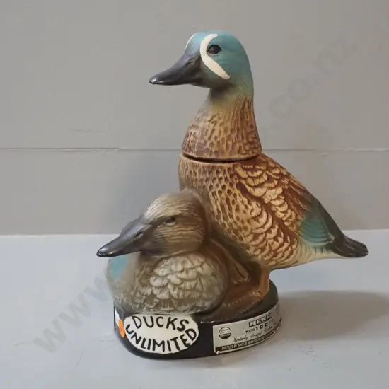 Jim Beam Ducks Unlimited Blue-Winged Teal decanter - no contents H-240