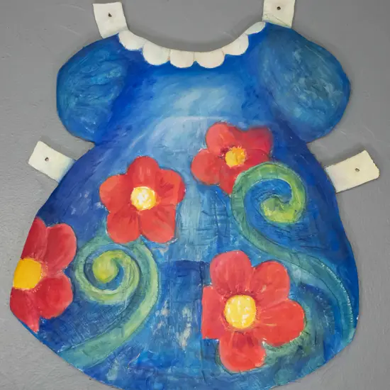 Faith McManus - oil on plaster relief "Childs Play II" '1994' H-590 W-510