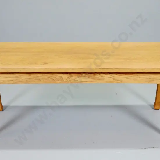 deco style oak coffee table H410 W1050 D400