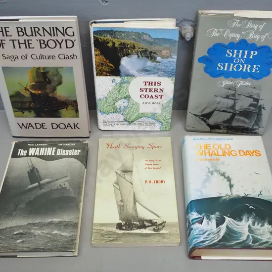 6 books - various New Zealand maritime history subjects