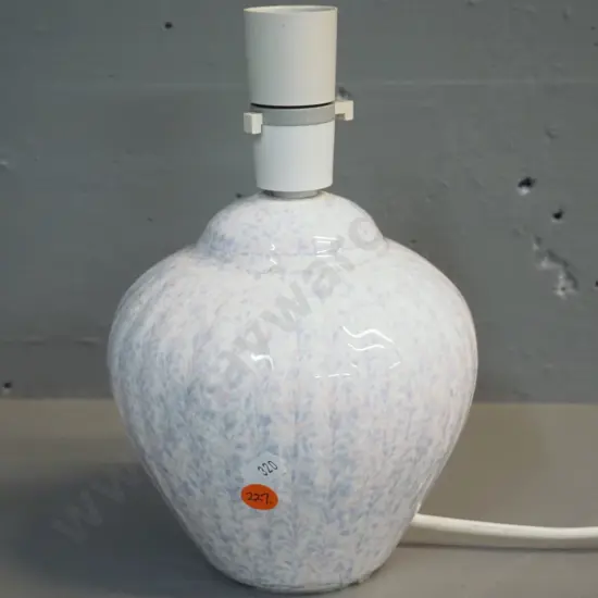 Clayworks Aotearoa New Zealand pottery  mottled glaze table lamp base, no shade - H-230 D-150