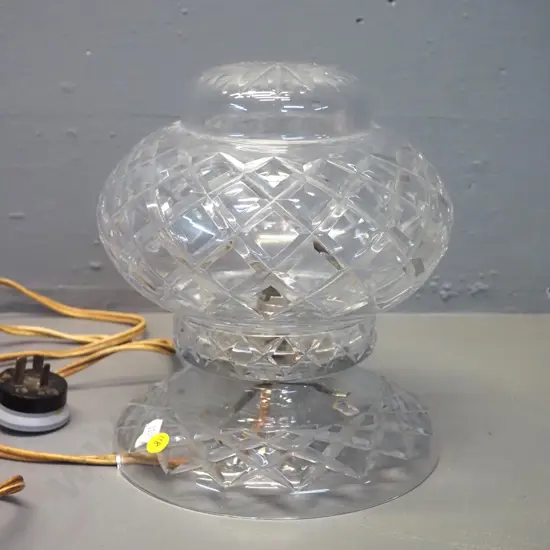 cut crystal table lamp H-240 D-200