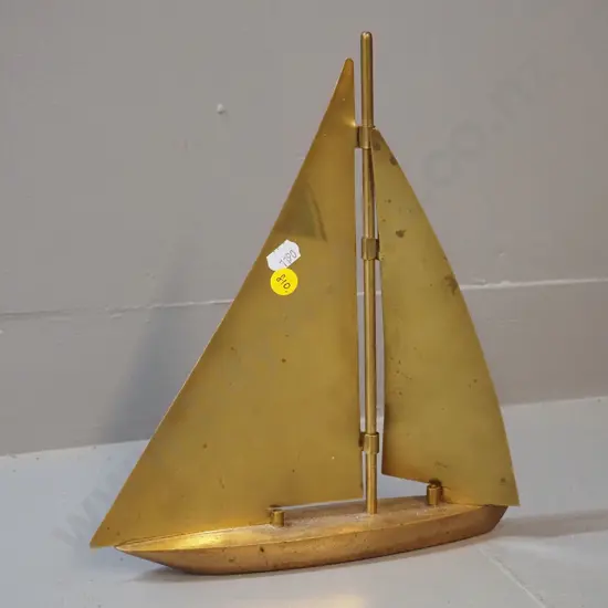 brass ornamental yacht H-270 L-240