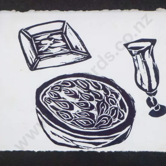 Lisa Beech - framed linocut H-150 W-190