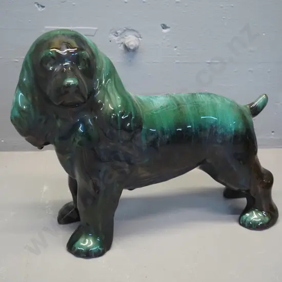Blue Mountain pottery large spaniel dog figure H280 L370