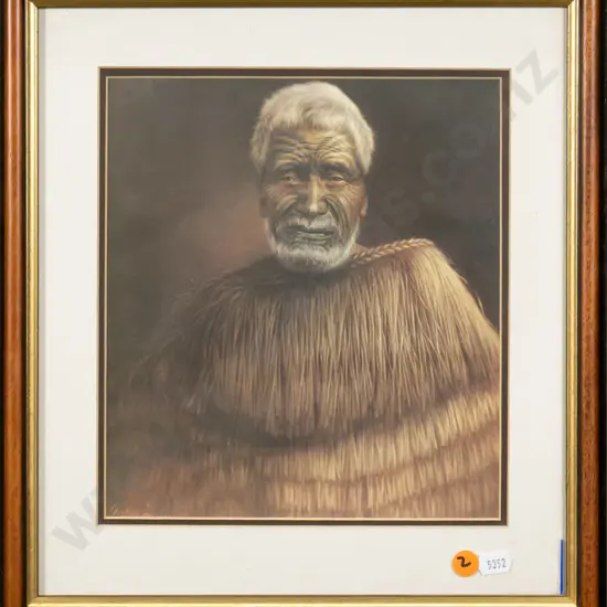 framed Lindauer print - portrait H-225 W-200