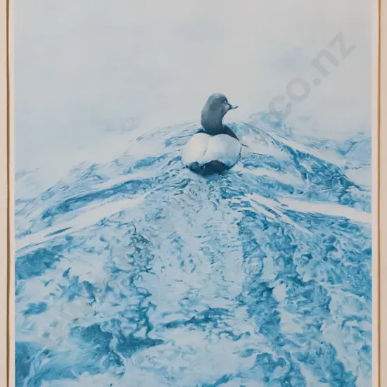 framed signed Raymond Ching digital print 419/500 "Wild Duck" H-390 W-270