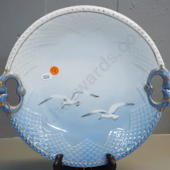 Bing & Grondahl Copenhagen handled seagull plate No 304 - D-270