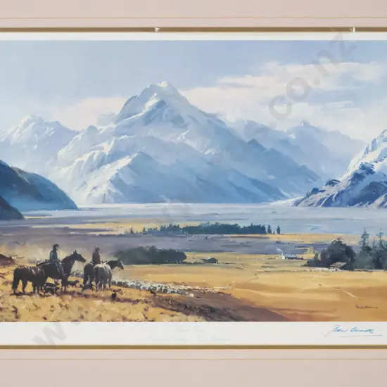 signed Peter Beadle ltd edition digital print A/P "Mount Cook H-300 W-450