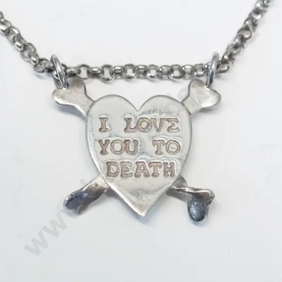 silver necklace stamped stg