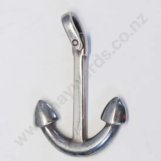 Karen Walker anchor pendant stamped KW 925