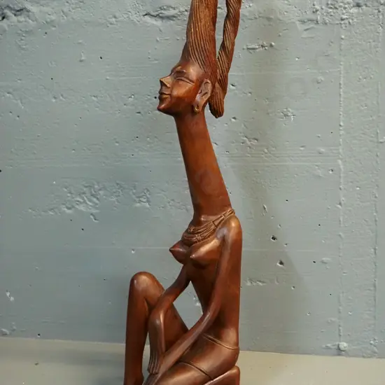 carved timber figure H-620