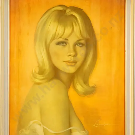 framed retro Walter Lambert print "Diane" H-540 W-440