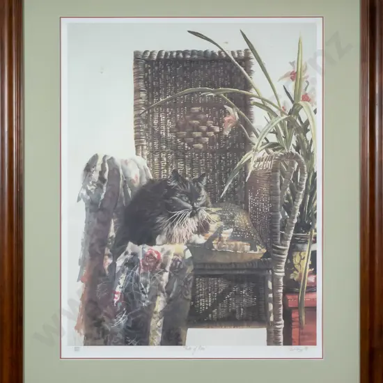 Paul Coney '92 - framed ltd edition print 398/500 "Pride of Place" H-580 W-450 (slight foxing)