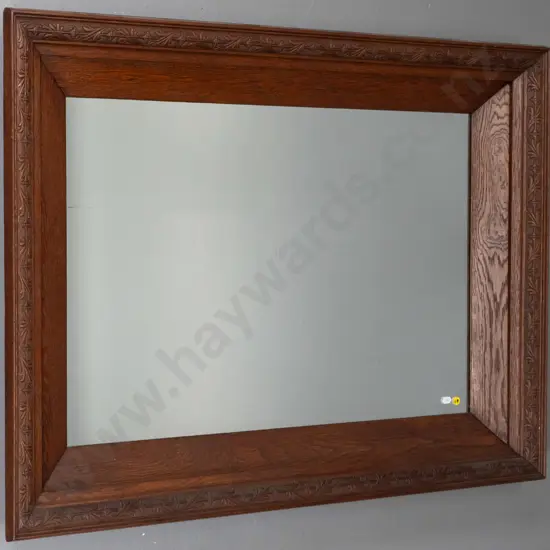 heavy decorative wood framed wall mirror H-755 W-1010
