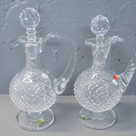 pair of Waterford crystal claret jugs H-320