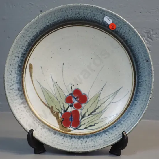 Neil Grant NZ studio pottery dish - diameter 295