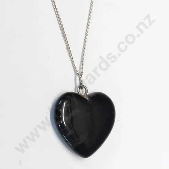 heart necklace chain stamped 925