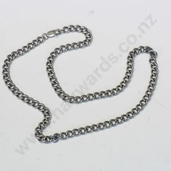'Chisel' stainless steel necklace