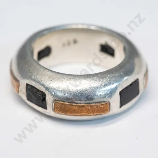 large heavy silver ring stamped 925