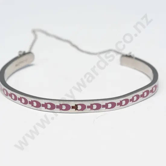 'Coach' bangle with chain