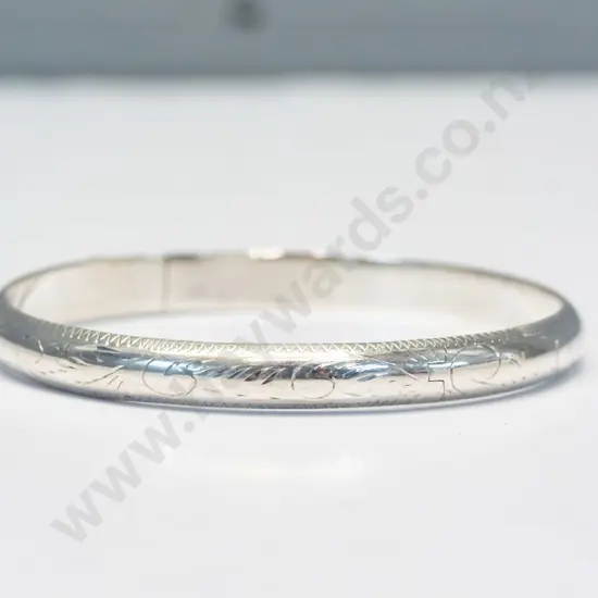 silver bangle stamped 925