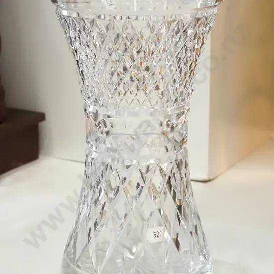 Webb Corbett cut crystal vase H-250