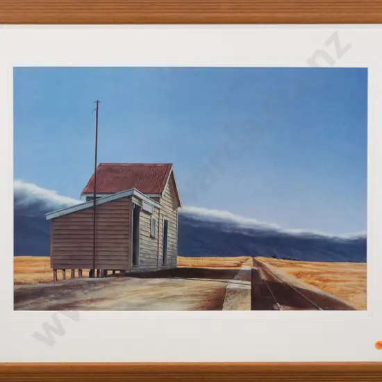 framed Grahame Sydney poster print "Sutton" H-390 W-550