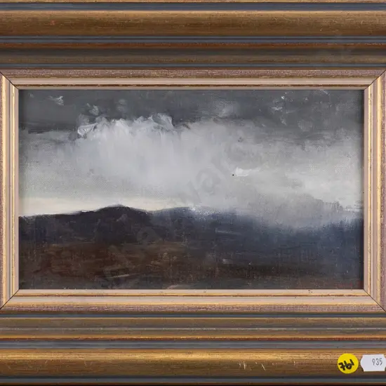John R Hunt '88 - framed oil - landscape  H-140 W-250