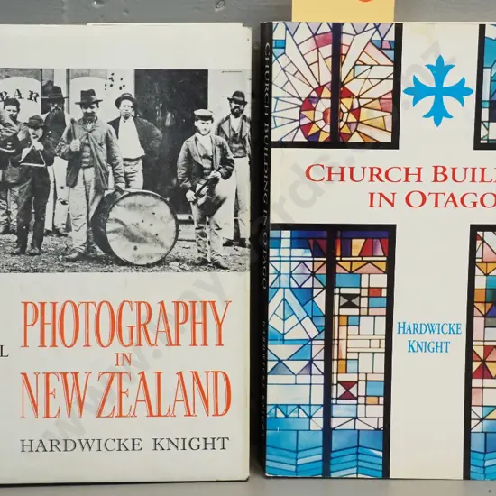 2 Hardwicke Knight history books: Photography in New Zealand and signed Church Building in Otago