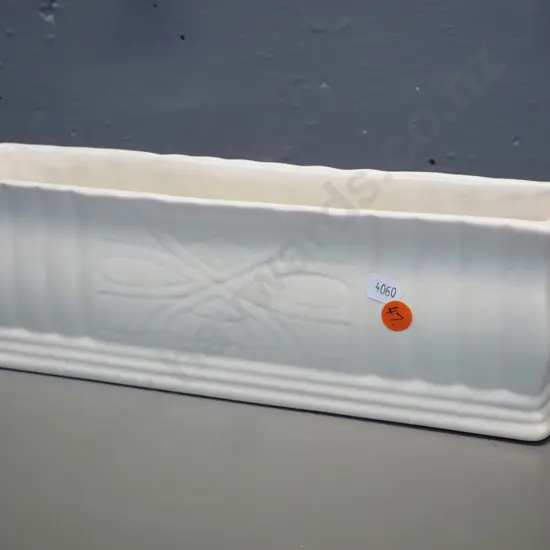 Beswick cream glaze flower trough vase H-100 L-310 D-65