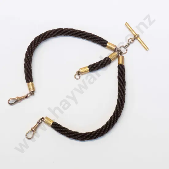 rope fob chain gold clasps stamped 9ct